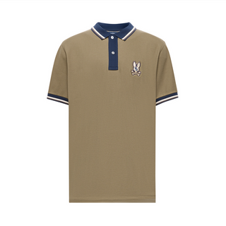 Psycho Bunny Men's Wade Pique Polo | Dusky Green