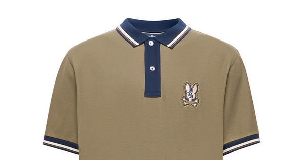 Psycho Bunny Men's Wade Pique Polo | Dusky Green