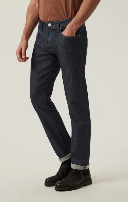 34 Heritage Courage Straight Leg Pants in Dark Blue Selvedge