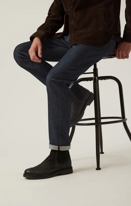 34 Heritage Courage Straight Leg Pants in Dark Blue Selvedge