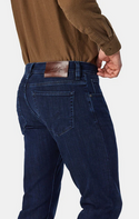 34 Heritage Cool Tapered Leg Jeans In Dark Midnight Brushed Urban