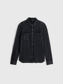 John Varvatos Arvon Western Shirt | Black