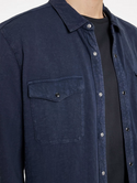 John Varvatos Arvon Western Shirt | Pacific Blue