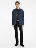 John Varvatos Arvon Western Shirt | Pacific Blue