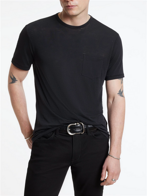 John Varvatos Bond Burnout T-Shirt | Black