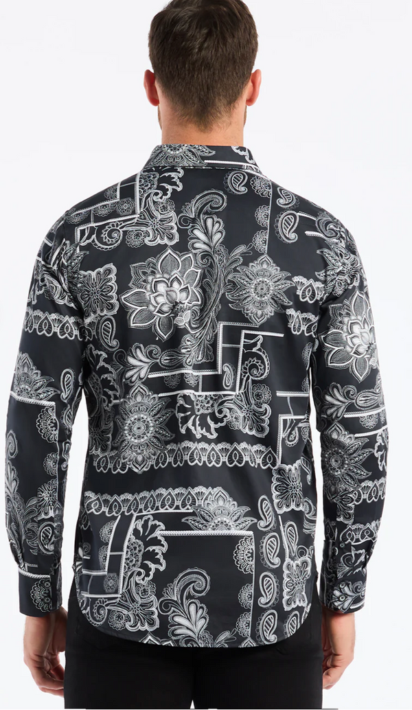 Robert Graham Long Sleeve Shirt Arden | Black