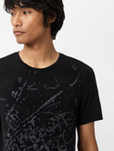 John Varvatos Map Tee | Black