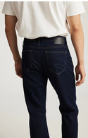 Mavi Zach Straight Leg Jeans  Regular Rise | Rinse Feather Blue
