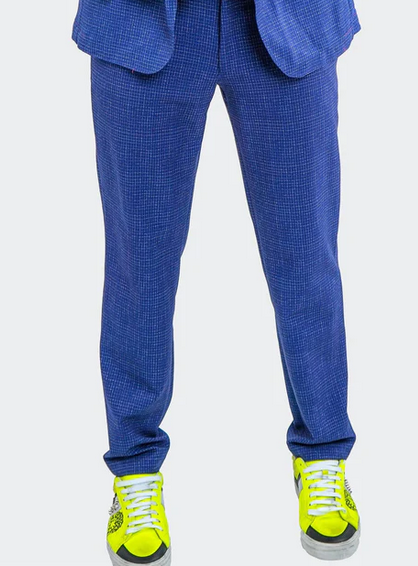 Maceoo 4-Way Stretch Pants Squared | Blue