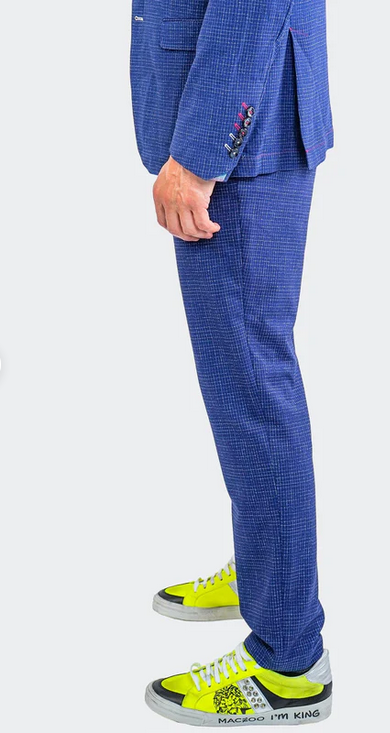 Maceoo 4-Way Stretch Pants Squared | Blue