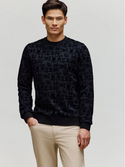 Psycho Bunny Men's Reed Flock Crew | Black