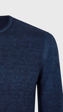 John Varvatos Pete Crew Neck Sweater | Navy