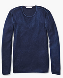 John Varvatos Pete Crew Neck Sweater | Navy