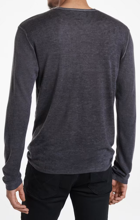 John Varvatos Pete Crew Neck Sweater | Medium Grey