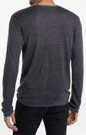 John Varvatos Pete Crew Neck Sweater | Medium Grey
