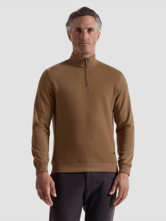 Bugatchi Sweater 1/4 Zip | Camel
