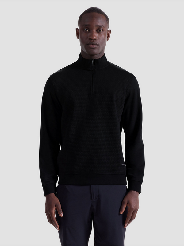 Bugatchi Sweater 1/4 Zip | Black