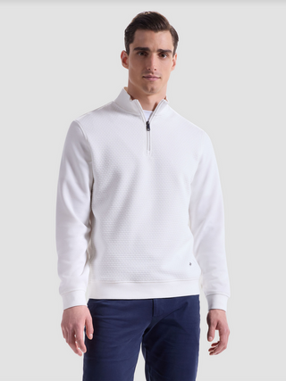 Bugatchi Sweater 1/4 Zip | Chalk