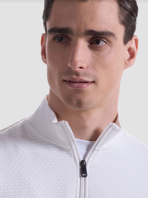 Bugatchi Sweater 1/4 Zip | Chalk