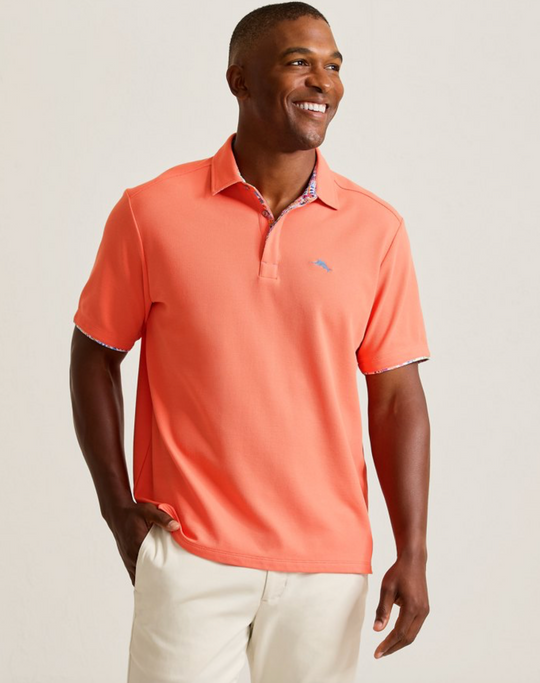 Tommy Bahama Amalfi Views Five O'Clock IslandZone® Polo | Dark Coral