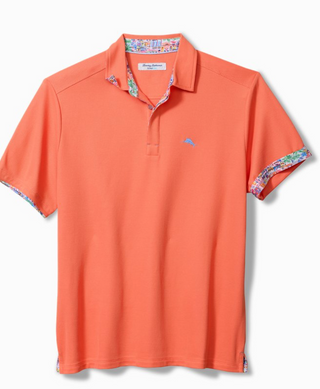 Tommy Bahama Amalfi Views Five O'Clock IslandZone® Polo | Dark Coral