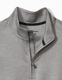 Tommy Bahama Monstera Fade IslandZone® Half-Zip Sweatshirt | Ultimate Grey