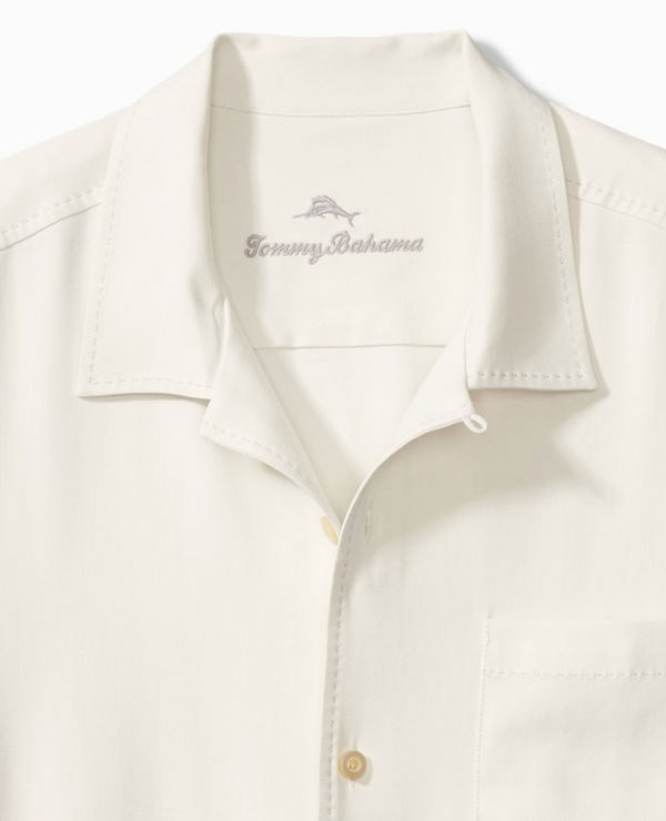 Tommy Bahama Hawaiian Herringbone Silk Camp Shirt | Continental