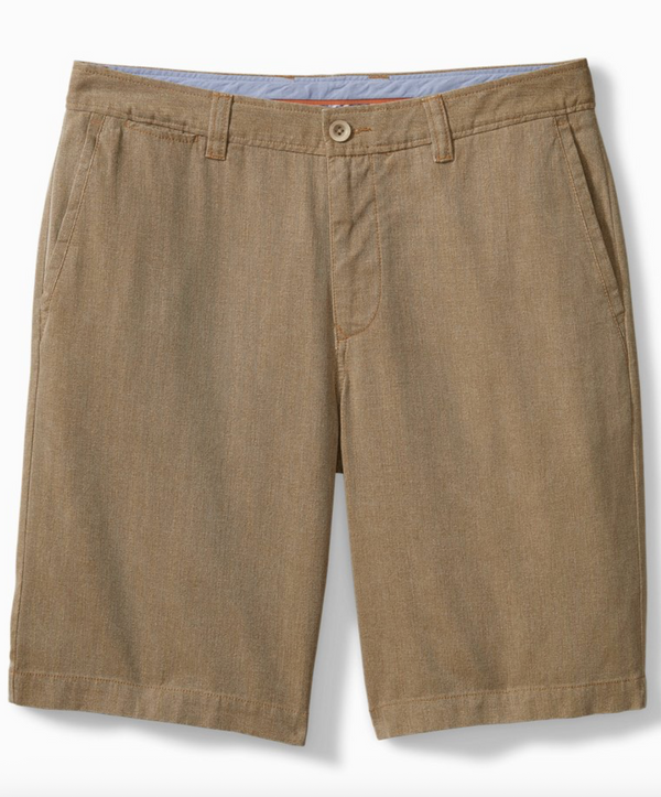 Tommy Bahama Havana Herringbone 10.5-Inch Shorts | British Burbon