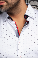 Au Noir 360° Stretch Shirt Long Sleeve  CLYDE, WHITE