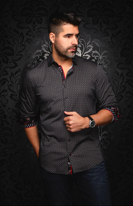 Au Noir 360° Stretch Shirt Long Sleeve | GENESIS, Black Gold