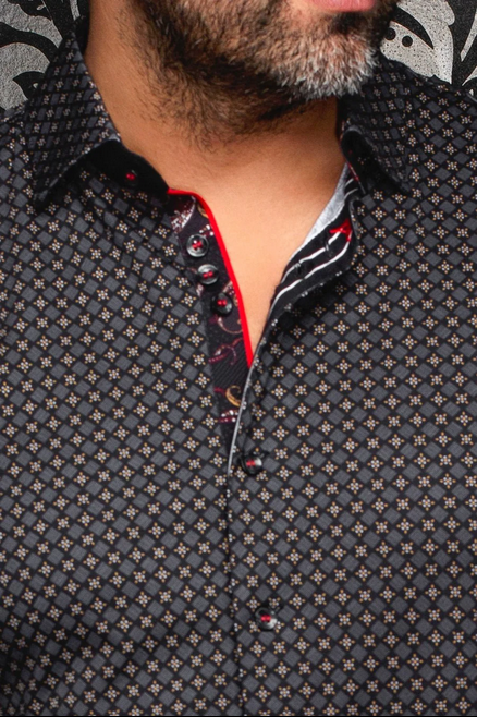 Au Noir 360° Stretch Shirt Long Sleeve | GENESIS, Black Gold
