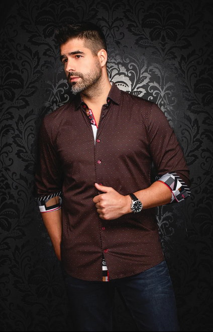 Au Noir 360° Stretch Shirt Long Sleeve | HOUND, Black Chestnut