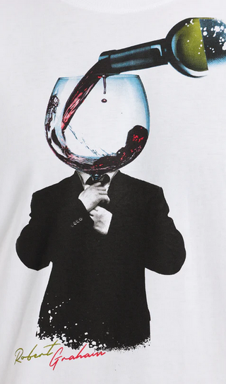Robert Graham Wine Man Tee | Blanc