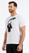Robert Graham Wine Man Tee | White