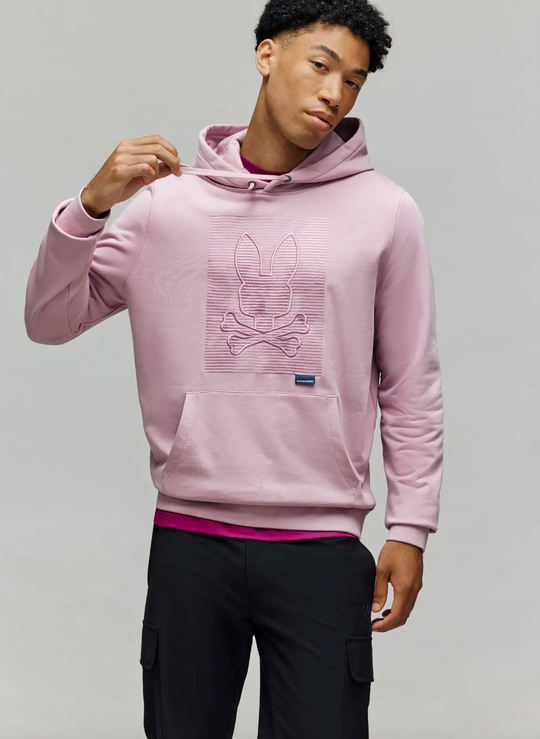 Psycho Bunny Men's Grant Hoodie | Mauve Shadows