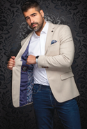 Au Noir Blazer | HAWKE, Stone