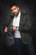 Au Noir Blazer | Brosnan, Olive