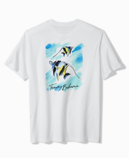 Tommy Bahama Aquatic Oasis Graphic T-Shirt | White