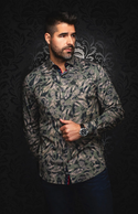 Au Noir 360° Stretch Shirt Long Sleeve | VESPER, Olive