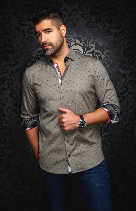 Au Noir 360° Stretch Shirt Long Sleeve | CLYDE, Olive