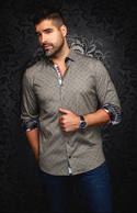 Au Noir 360° Stretch Shirt Long Sleeve | CLYDE, Olive