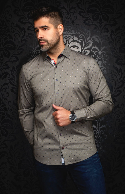 Au Noir 360° Stretch Shirt Long Sleeve | CLYDE, Olive