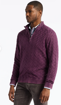 Robert Graham Aubin 1/2 Zip Sweater | Dark Purple