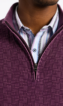Robert Graham Aubin 1/2 Zip Sweater | Dark Purple