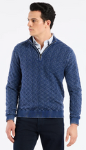 Robert Graham Aubin 1/2 Zip Sweater | Navy