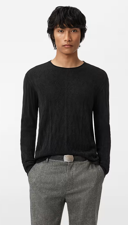 John Varvatos Bryson Crew | Black