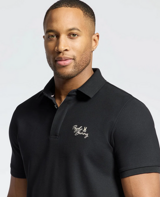 Psycho Bunny Men's Desert Pique Polo | Black