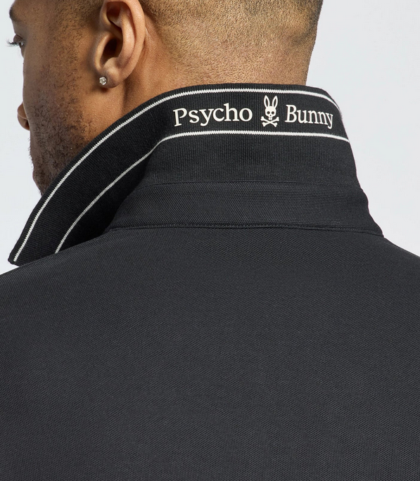 Psycho Bunny Men's Desert Pique Polo | Black