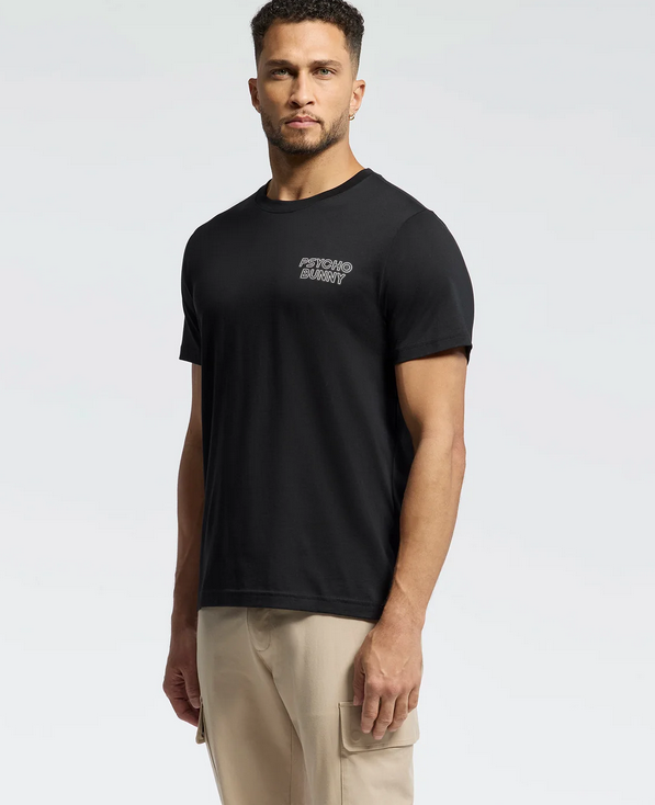 Psycho Bunny Graphic Tee Syndey | Black