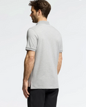Psycho Bunny Men's Mackay Jacquard Johnny Collar Polo | Heather Stone